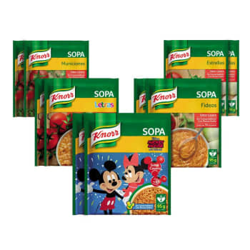 Sopas knorr surtidas 10 pzs