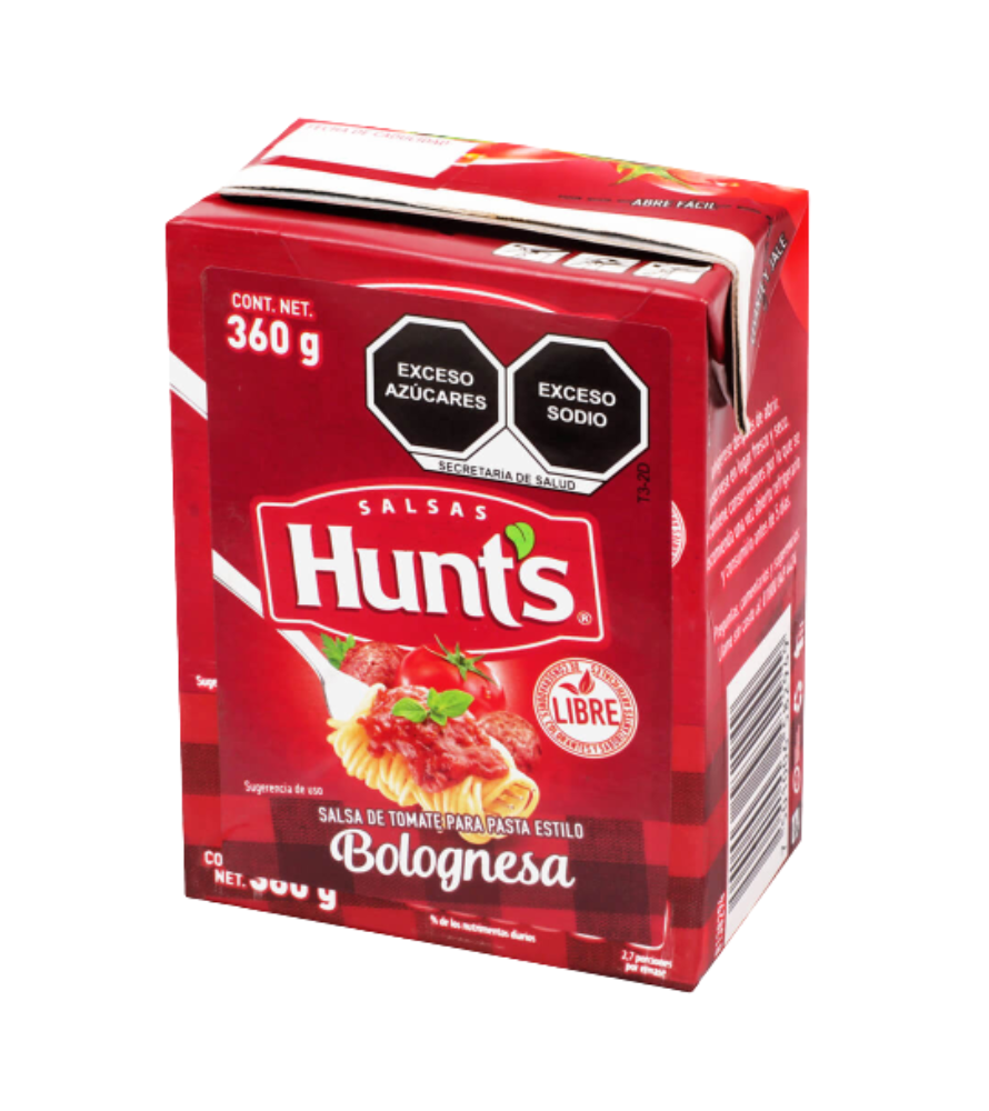 Salsa hunts estilo bolognesa 360 gr