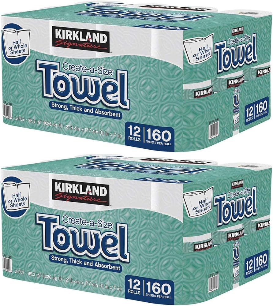 Toallas de papel premium kirkland (12 rollos)