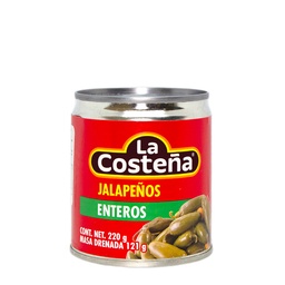 La costeña jalapeños enteros 780 gr