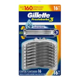Rastrillo Gillette 3 navajas 16pz